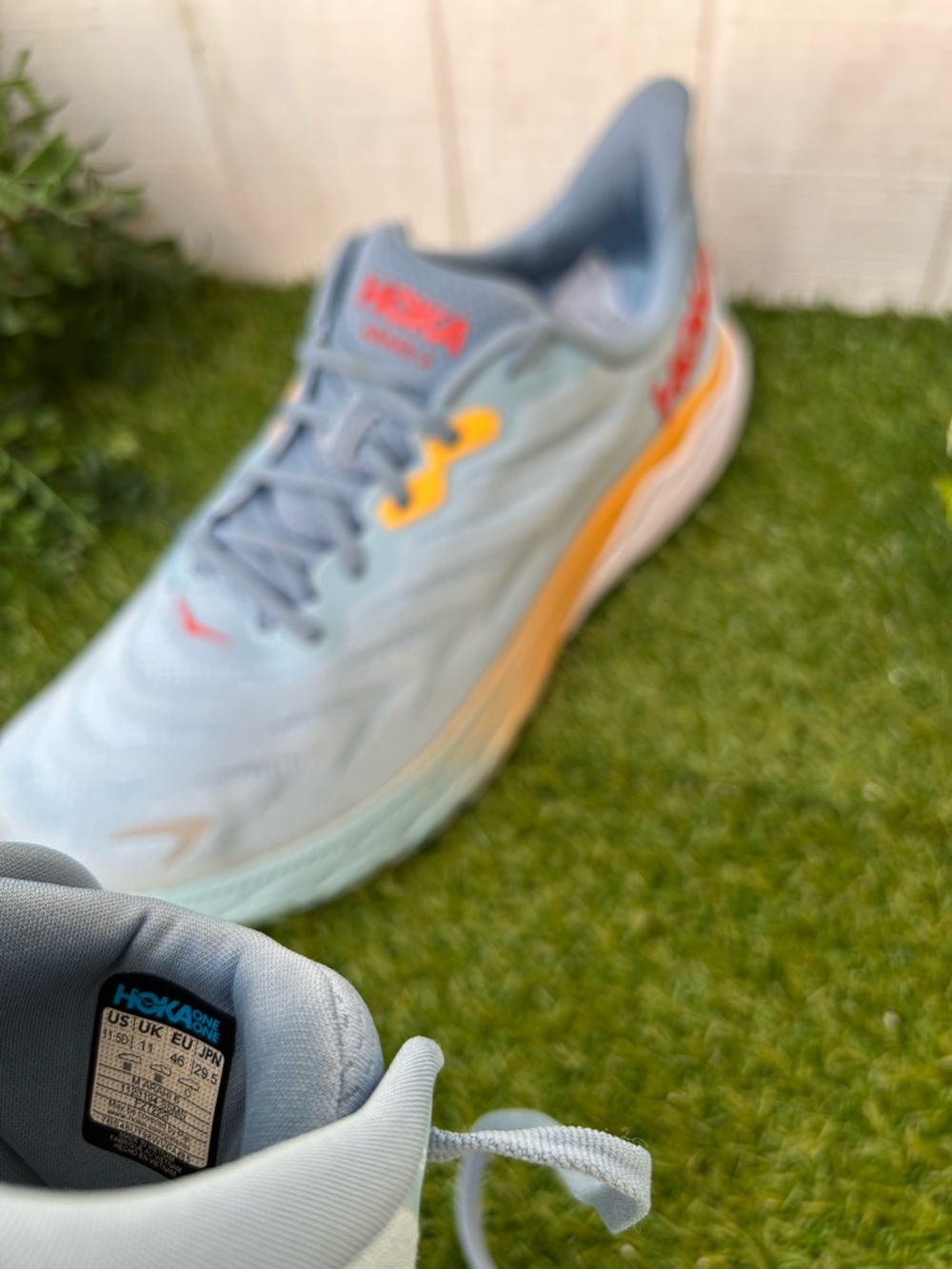 HOKA Men Arahi 6 Stability Running size 11.5D NEW Summer Song Mountain Spring - Picture 16 of 17